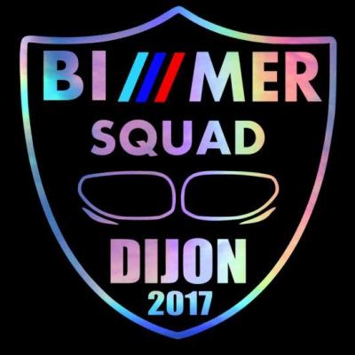 Sticker bimmer squad holographique